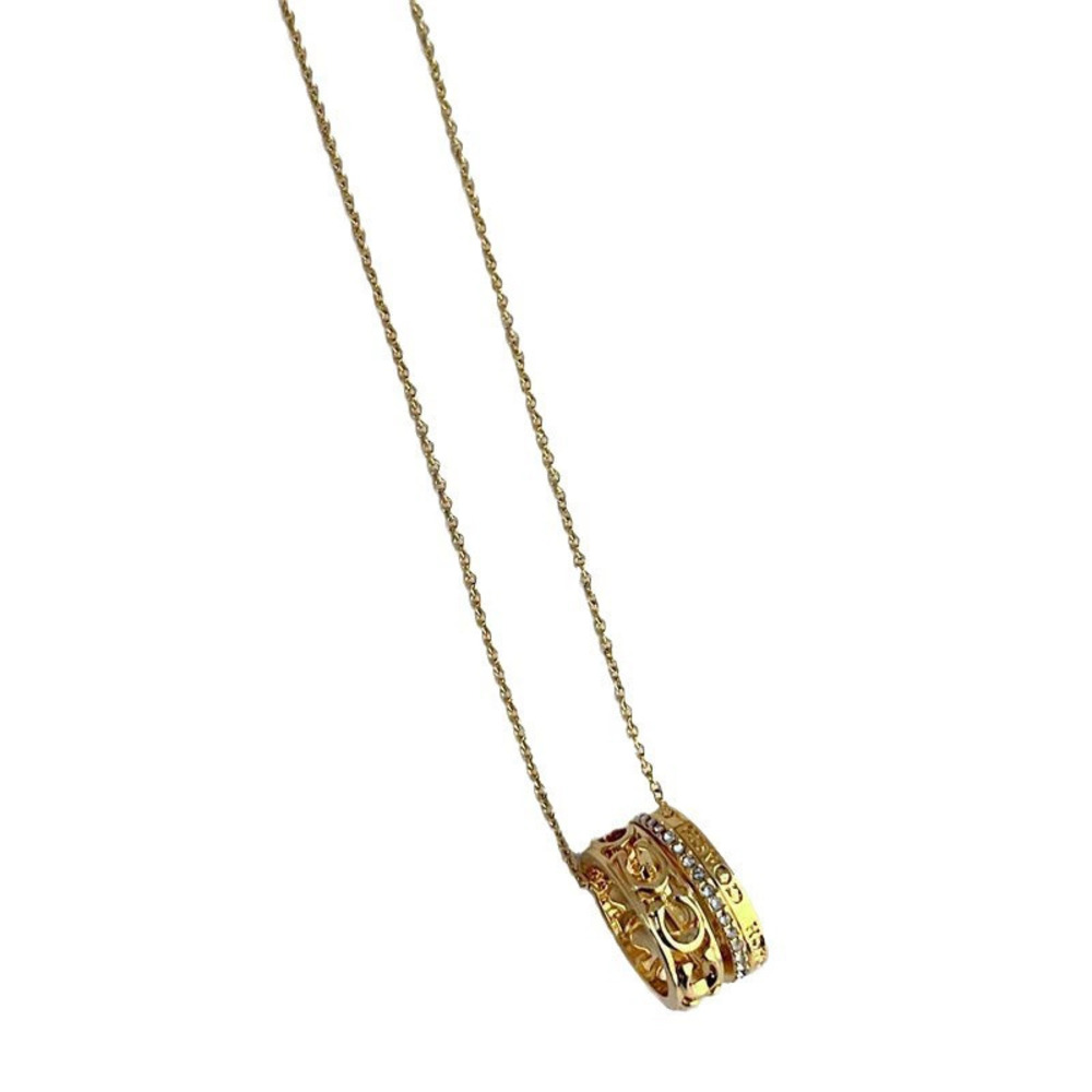 Coach Geometric Circle Rhinestone 3 Rings Removable Necklace - Picture 5 of 7